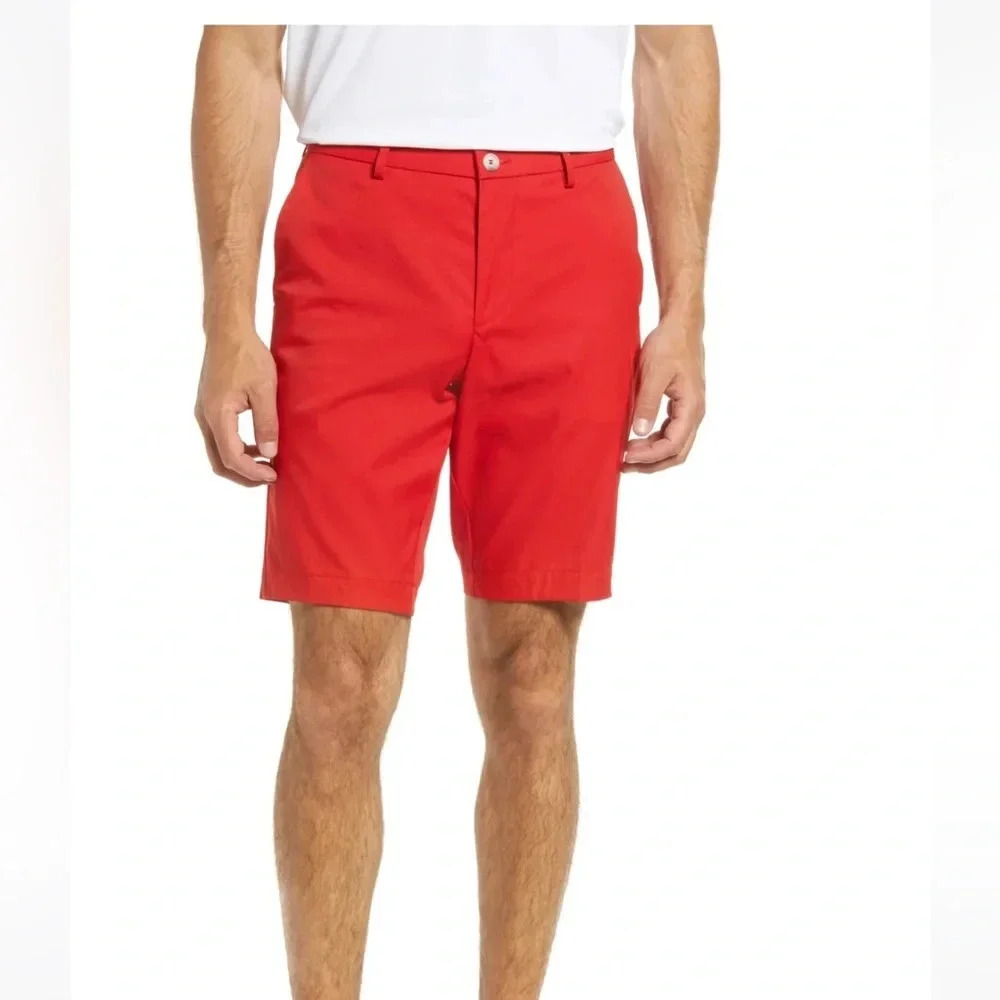 BOSS Liem Shorts Bright Red men’s dress flat front short‎ size 36 NWT